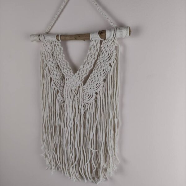BOHO DUA bézs makramé fali dekoráció