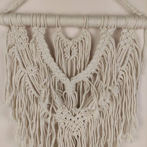 BOHO EMPAT bézs makramé fali dekoráció