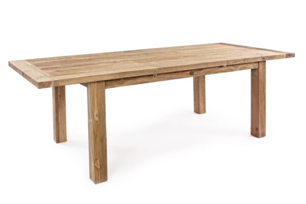 BOUNTY 10 személyes bővíthető barna teakfa kerti étkezőasztal 180-250cm