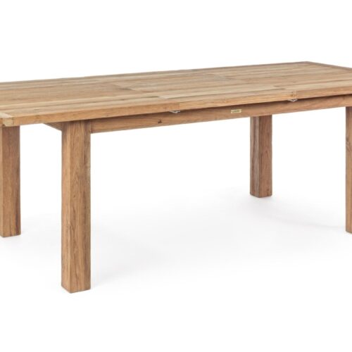 BOUNTY 8 személyes barna teakfa bővíthető kerti étkezőasztal 160-220cm