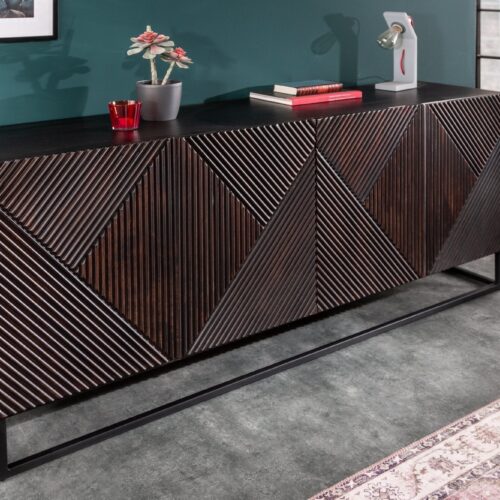 CREATIVO barna mangófa tálalószekrény