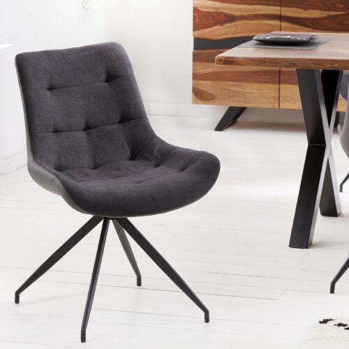 DIVANI sötétszürke 100% polyester szék 57x61x86