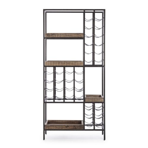 ELMER fekete acél bortartó