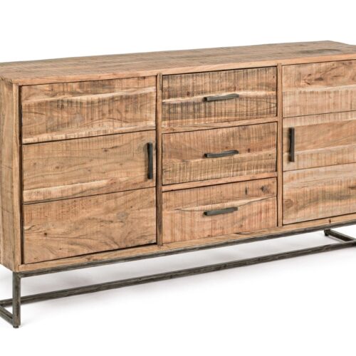 ELMER tálalószekrény 2 ajtóval és 3 fiókkal S