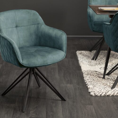 EUPHORIA türkiz bársony szék