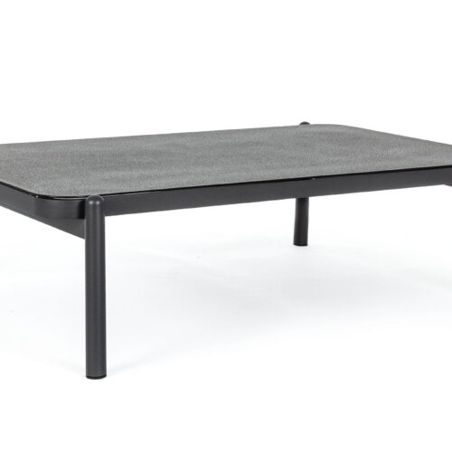 FLORENCIA szürke és fekete dohányzóasztal 120cm