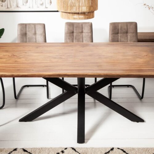 GALAXIE II barna rózsafa étkezőasztal 200cm