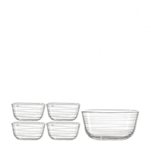 LEONARDO GUSTO STRUTTURA salátás tál szett 5részes