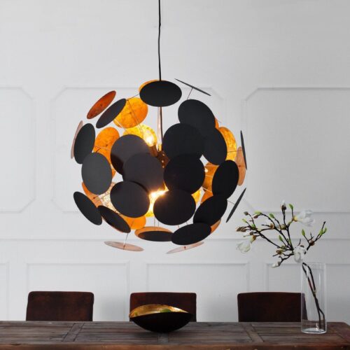 INFINITY fekete és arany függőlámpa