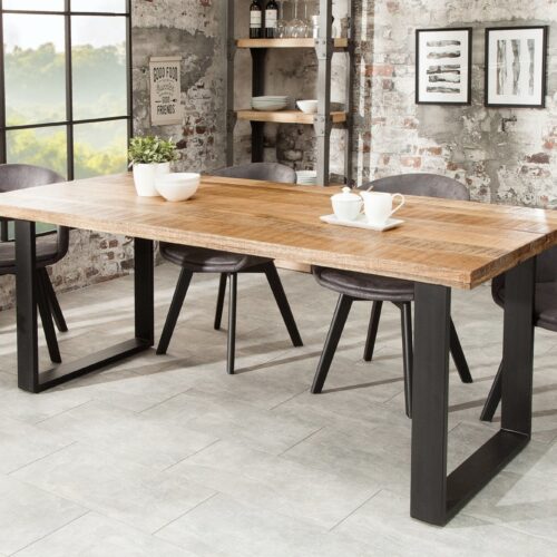 IRON CRAFT natúr mangófa étkezőasztal 200cm