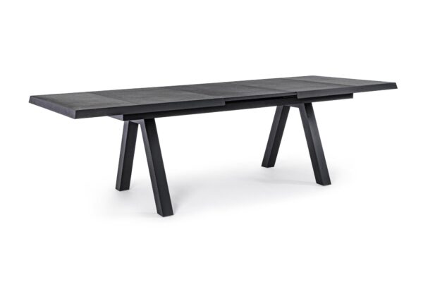 KRION fekete kerti bővíthető étkezőasztal 205-265cm KRION fekete kerti bővíthető étkezőasztal 205-265cm