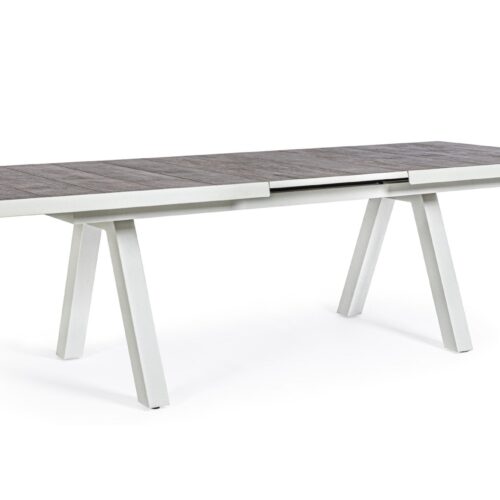 KRION szürke kerti bővíthető étkezőasztal 205-265cm