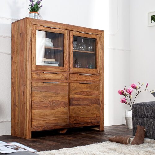 LAGOS rózsafa vitrin 120cm