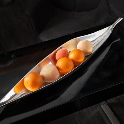 LEAF ezüst tál 80cm