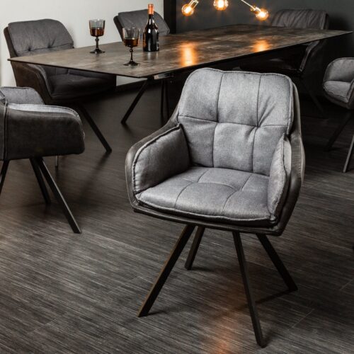 LOUNGER szürke mikroszálas szék