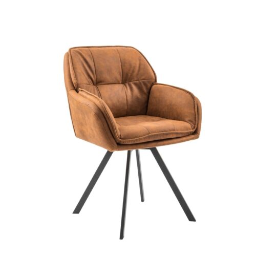 LOUNGER világosbarna karfás szék