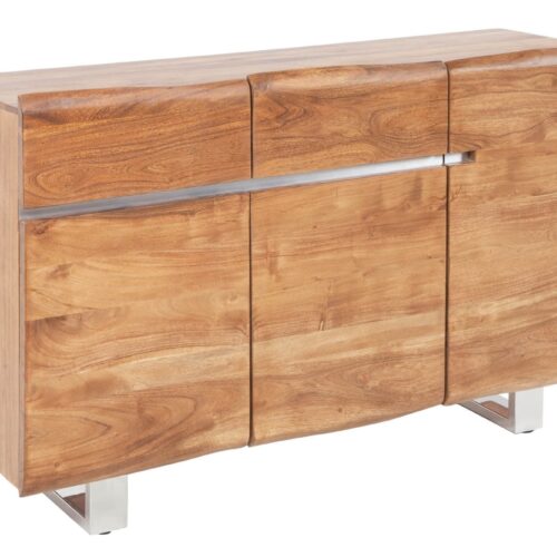 MAMMUT akácfa tálalószekrény 135cm