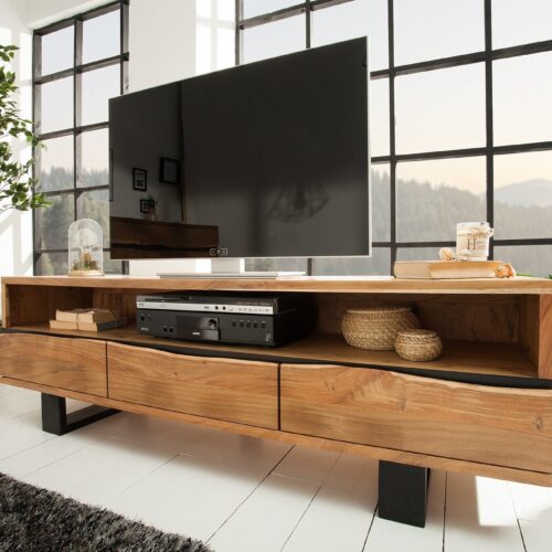 MAMMUT barna akácfa TV szekrény 160x41x50