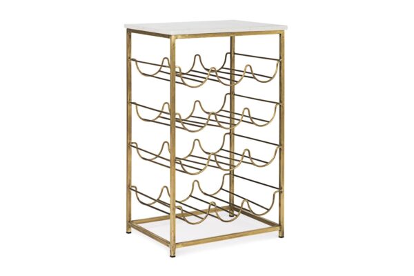 MARMOL dohányzóasztal 12 palackos bortartóval