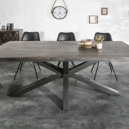 GALAXIE szürke akácfa étkezőasztal 200cm