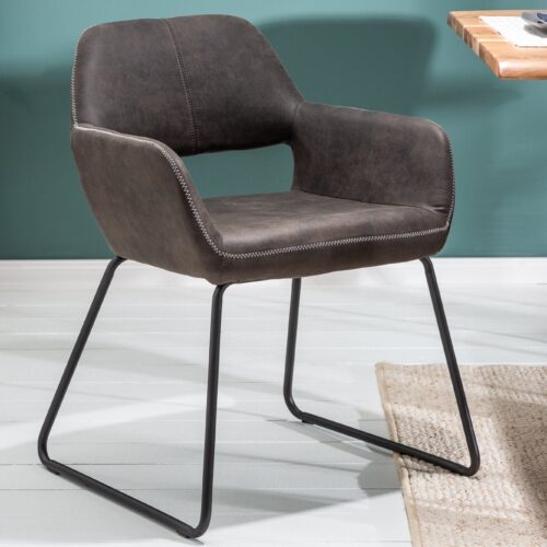 MUSTANG szürke karfás szék