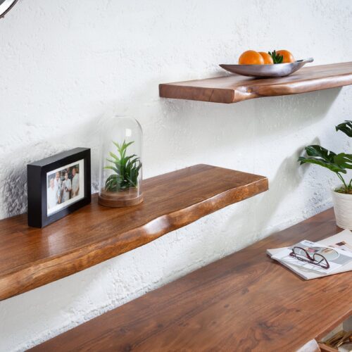 MAMMUT barna akácfa polc 80x27x3