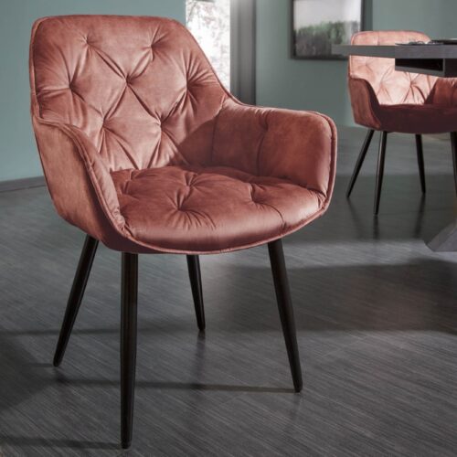 MILANO barna bársony szék