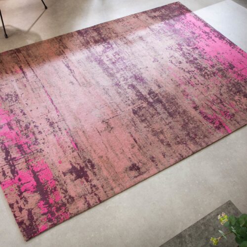 MODERN ART bézs és rózsaszín szövet szőnyeg 240cm