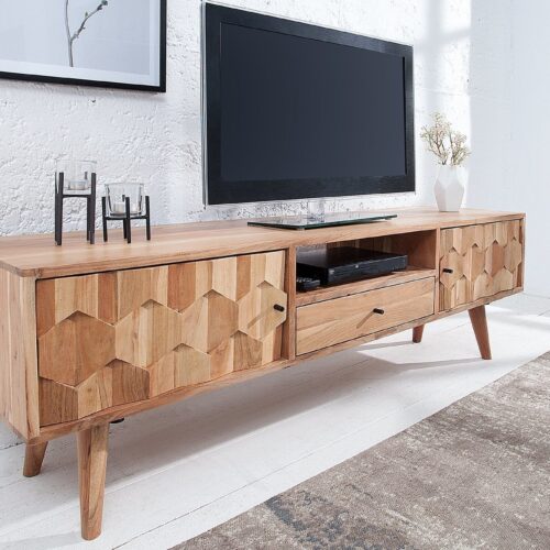 MYSTIC akácfa TV szekrény 140cm