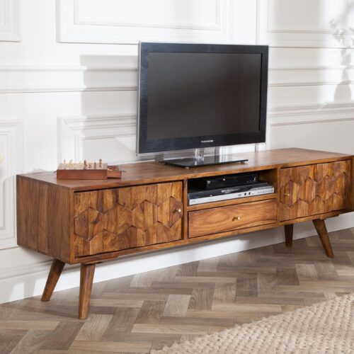 MYSTIC LIVING rózsafa TV szekrény 140cm