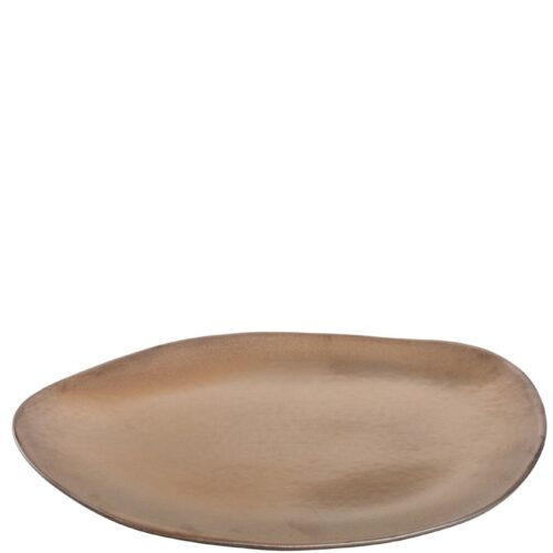 LEONARDO NOLI barna lapostányér 30x21cm