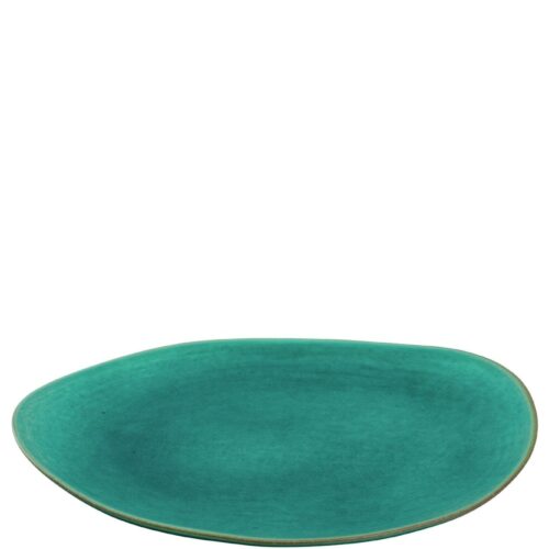 LEONARDO NOLI ZÖLD laposányér 30x21cm