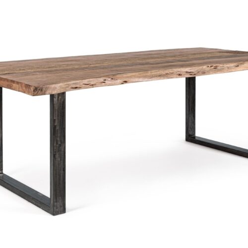 NOTTINGHAM 10 személyes barna akácfa étkezőasztal