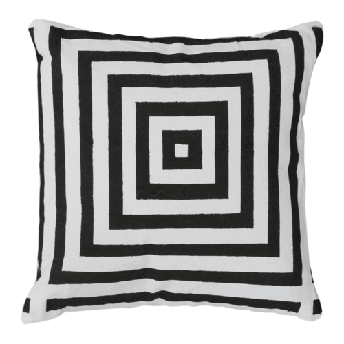 NOVEL fekete csíkos párna 30cm