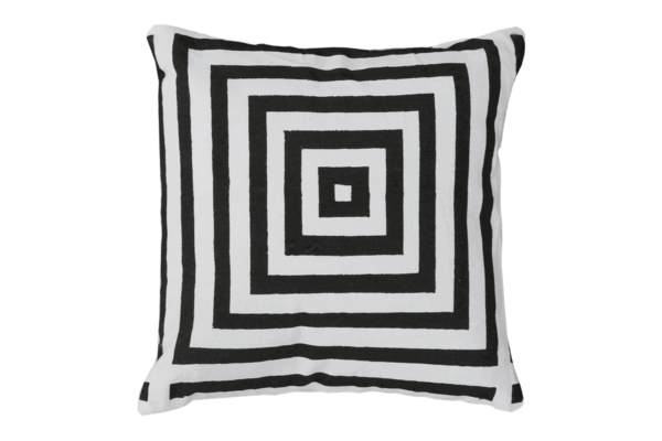 NOVEL fekete csíkos párna 30cm