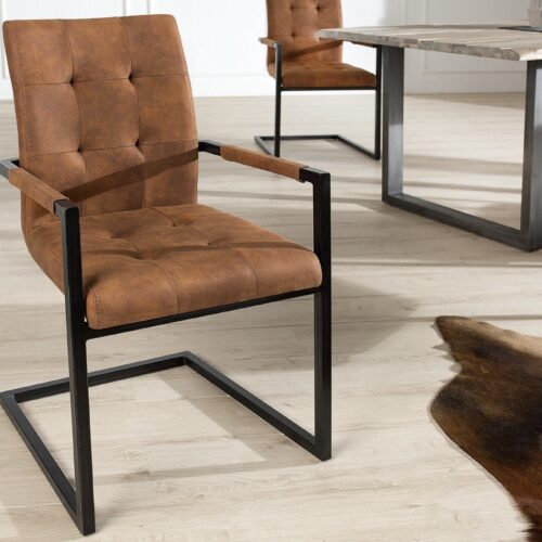 OXFORD barna karfás szék