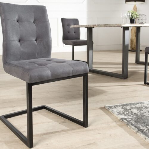 OXFORD szürke vasvázas szék