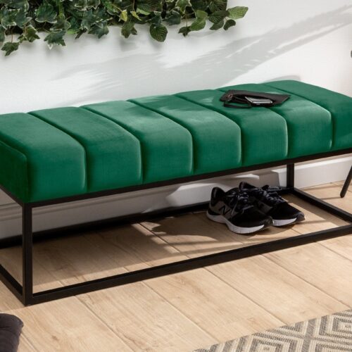 PETIT BEAUTE zöld bársony ülőpad