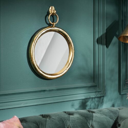 PORTRAIT arany alumínium tükör 30cm