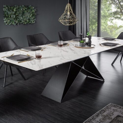 PROMETHEUS fehér kerámia étkezőasztal 260cm