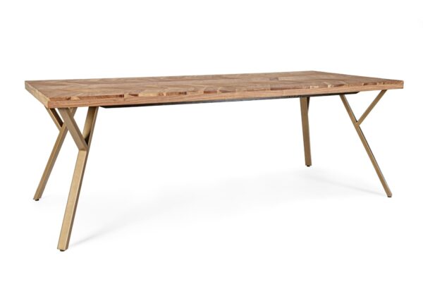RAIDA 10 személyes barna akácfa étkezőasztal 220cm RAIDA 10 személyes barna akácfa étkezőasztal 220cm