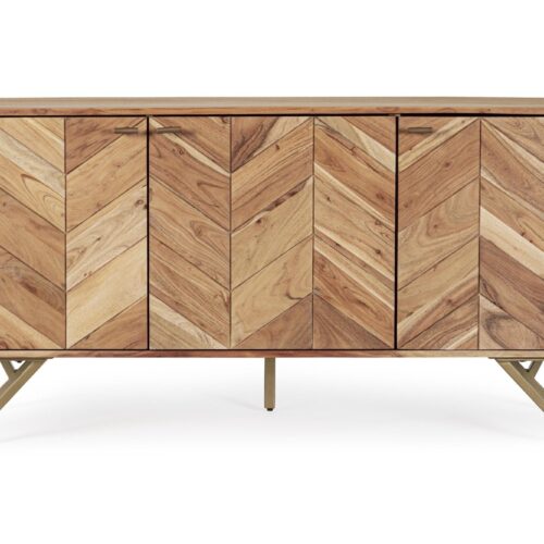 RAIDA barna akácfa tálalószekrény