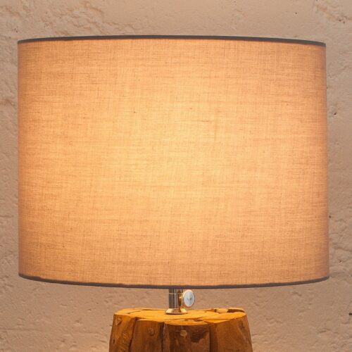 ROOTS szürke lenvászon lámpabúra 30x30x23