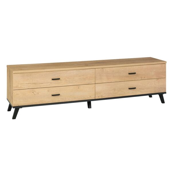 SIRAN fekete és barna mdf tv szekrény