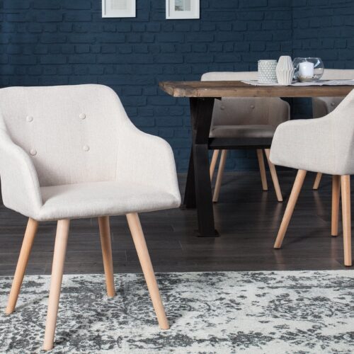 SCANDINAVIA bézs szövet szék