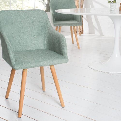 SCANDINAVIA limezöld szövet szék