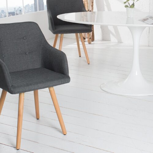 SCANDINAVIA sötétszürke szövet szék