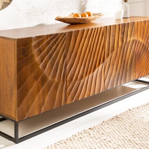 SCORPION barna mangófa tálalószekrény