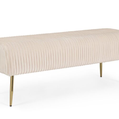 SELENA törtfehér kordbársony ülőpad