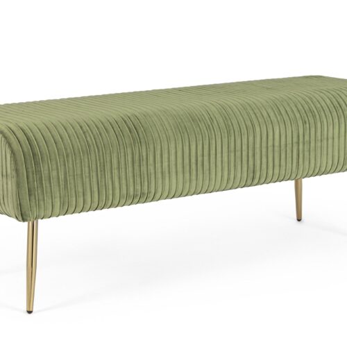 SELENA zöld kordbársony ülőpad